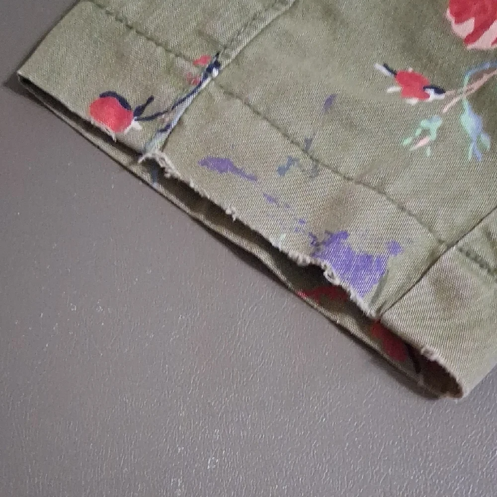 GAP Kids Floral Medium-weight- Olive Green XL